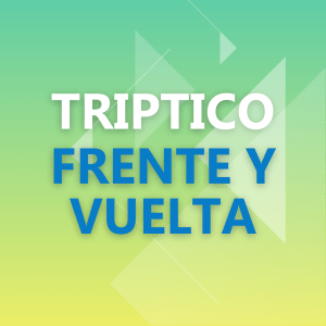 Tríptico Frente y Vuelta